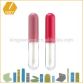 Kissproof colorful plastic aluminum cap private label container lip gloss tube